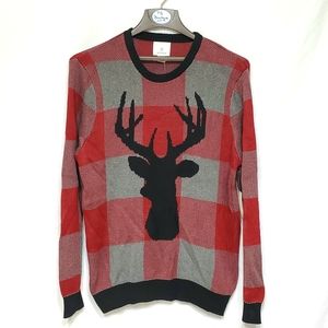 Aspen Mens Sweater Buck Stag Large NEW